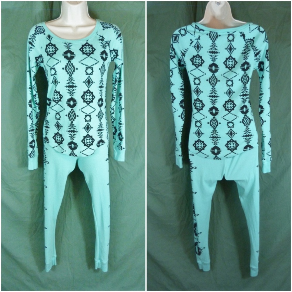 Victorias Secret XS Thermal Long Jane Fair Isle